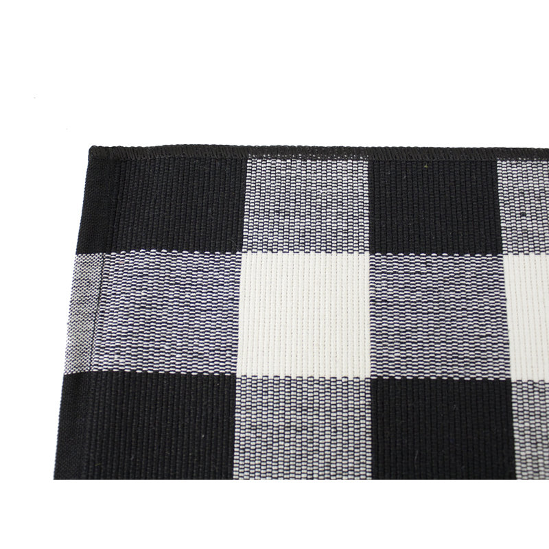Tamaro Rectangular Checkered Dining Linen Set - Set of 4