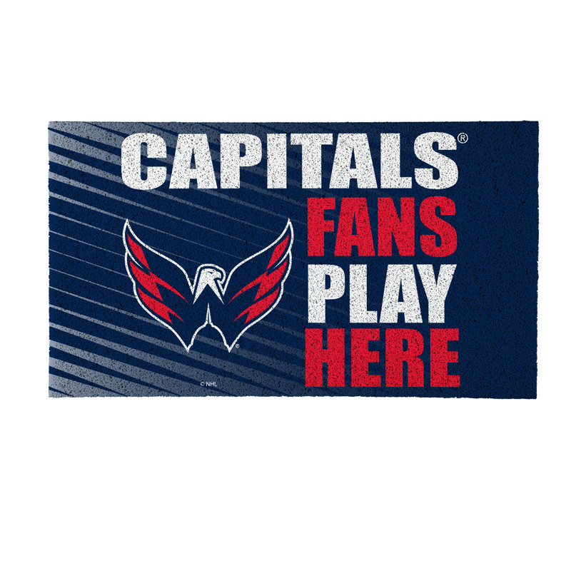 Tapis en PVC Washington Capitals Fan, 28 po x 16 po