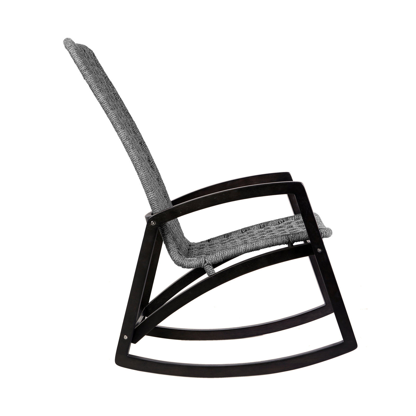 Amare Outdoor Rocking Solid Wood Chair, Gray