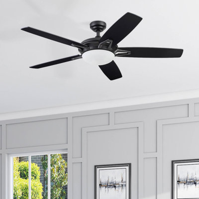 Ventilateur de plafond 52 po avec lumière DEL Clancy