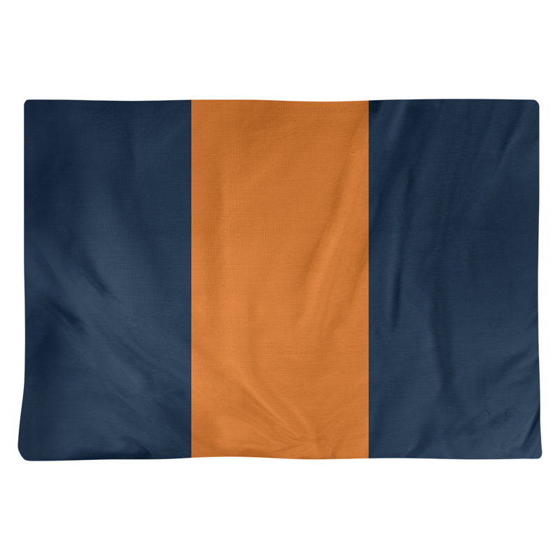 Récapitulatif 18" auburn, Bleu / orange, Sergé de coton