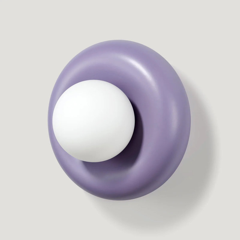 NOVI Ceramic Wall Sconce, Lilac