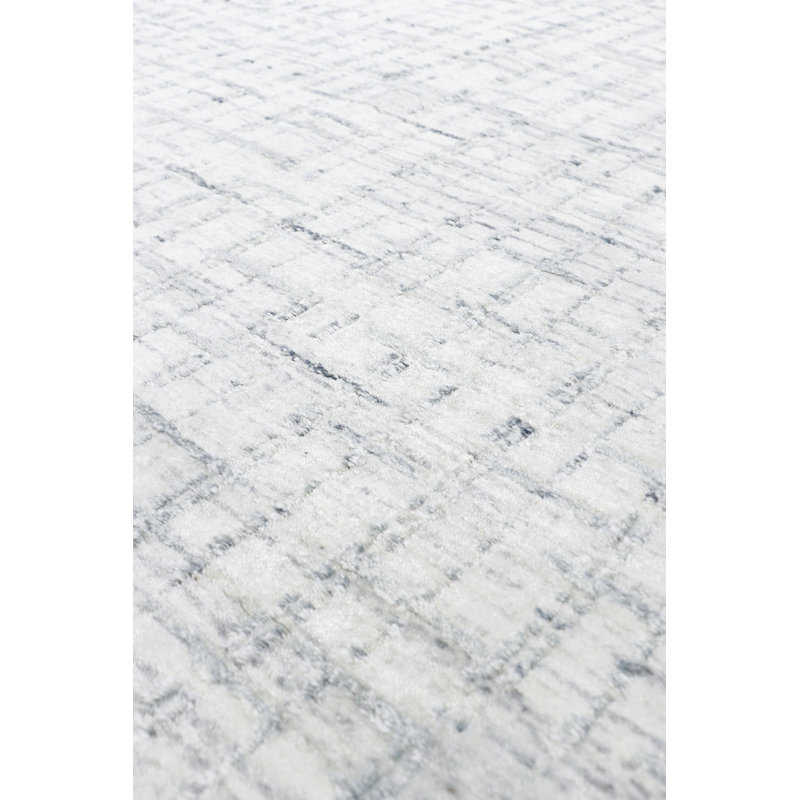 Slate Hand-Loomed Gray Area Rug, Rectangle 6' x 9'
