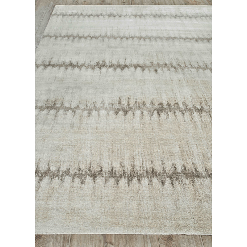Chroma Striped Beige/Brown Area Rug