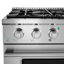 Cosmo 30 po. Collection Vista 4,3 pieds cubes Cuisinière à gaz, 4 brûleurs, four à convection, panneau lumineux DEL, en acier inoxydable moderne