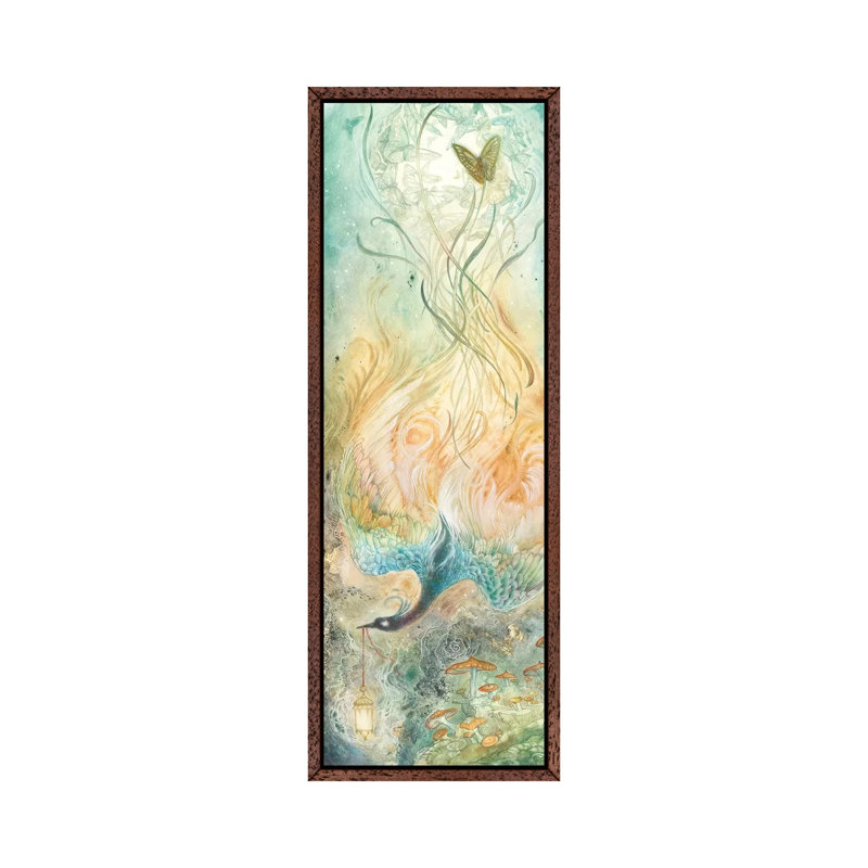 Stealing Embers I by Stephanie Law - Panoramic Painting on Canvas, 121.92cm H x 40.64cm W x 3.81cm D