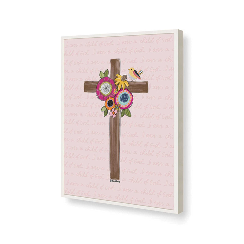 I Am a Child of God by Lisa Larson Art Print, 18 W x 24 H, Framed Print, White