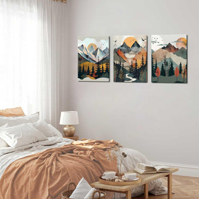 3 Piece Wrapped Canvas Print