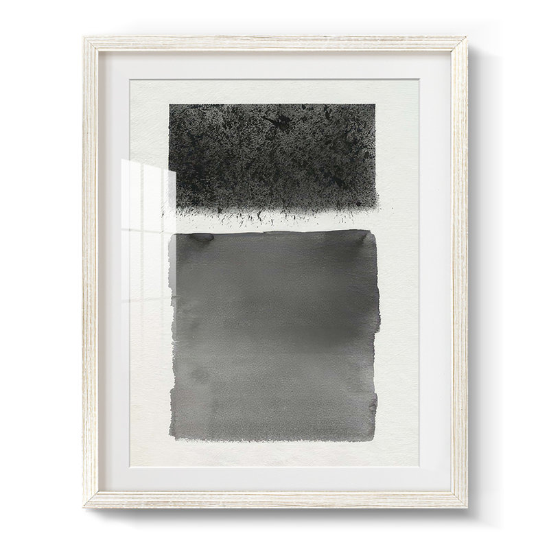 Reflection and Refraction II -Framed Print, White