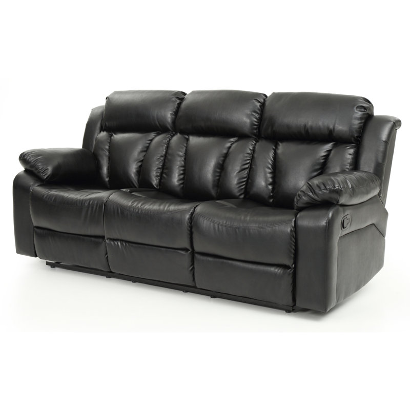 Glory Furniture Reclining Sofa, Black
