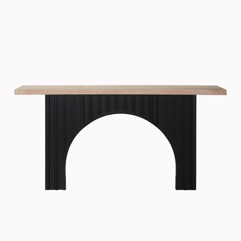 Modern Console Table with Black Arch Base
