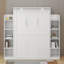 Lit escamotable double avec tablettes et DEL