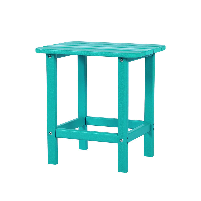 Table de bout rectangulaire Adirondack Analissa, Bleu lac, Bleu lac