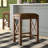 Takengon Upholstered Counter Stool with Solid Wood Frame