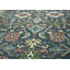 Tapis bleu en laine noué à la main 10 pi 3 po x 14 po Oushak