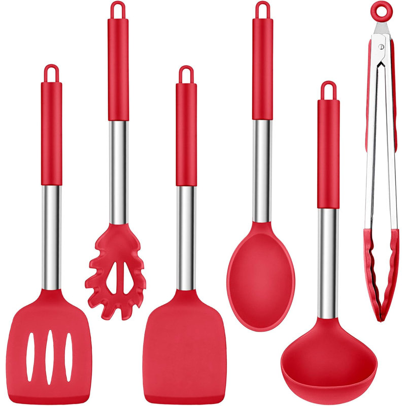 LIFEWITA 6 Utensil Set, Red
