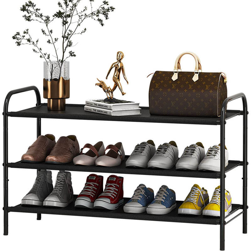 Rebrilliant 12 Pair Stackable Shoe Rack | Wayfair