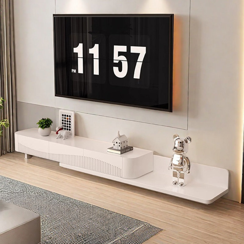 Butter wind retractable simple modern TV cabinet, 70.86"