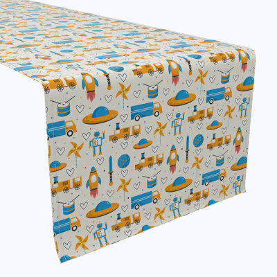 Table Runner, 100% Cotton, Kids Toys