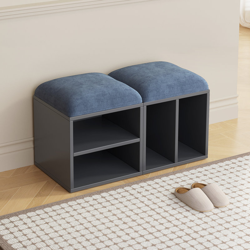Velvet Shoe Stool