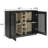 Mid Century Modern Fluted Hollowed Out Liquor Cabinet-1445607989