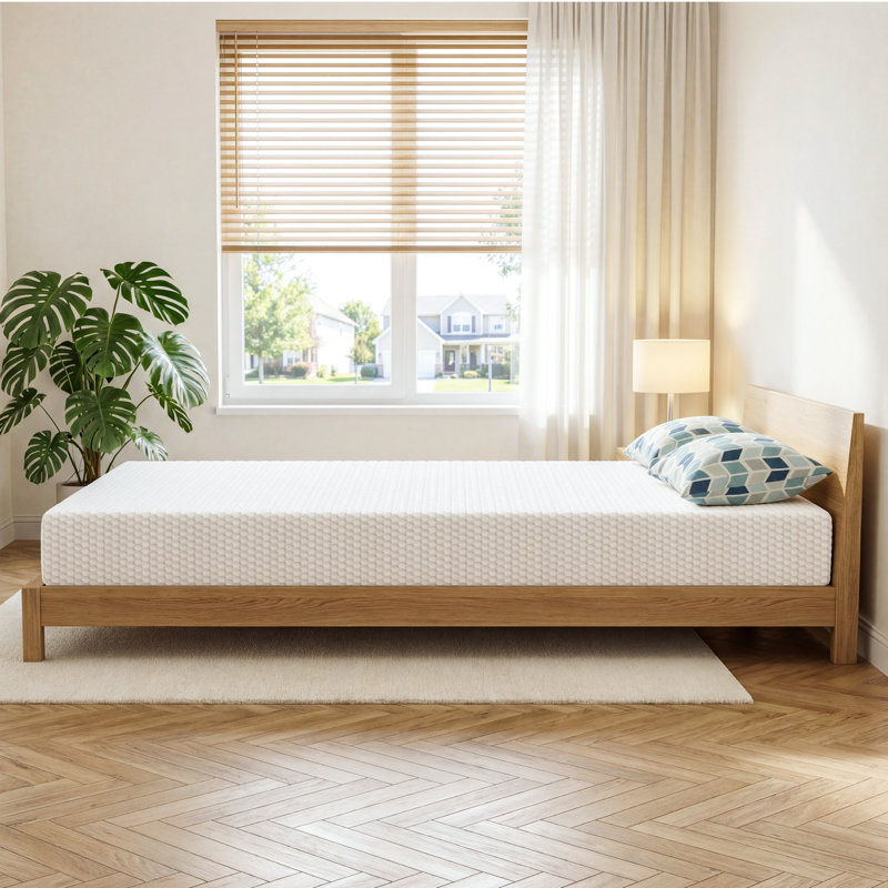 Medium Firm Cooling Gel Memory Foam Mattress in A Box with Removable Cover, 12", Queen