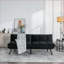 Canapés, canapé-lit convertible 2 places pour petits appartements | Noir | Rembourré