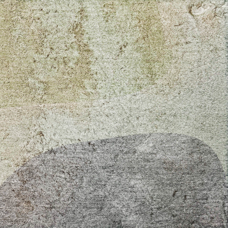 Tapis à poil long de qualité supérieure lavable à la machine ADS547, 3' x 5', Green