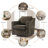 Bronnen Big And Wide Upholstered Light Coffee Cushion Swivel Armchair with Removable Back and Seat Cushion-114039244