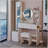 Makeup Vanity Desk With Mirror & LED Lights, Stool-881209176
