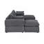 Canapé modulaire rembourré à large accoudoirs avec 2 repose-pieds Cordory-98131321