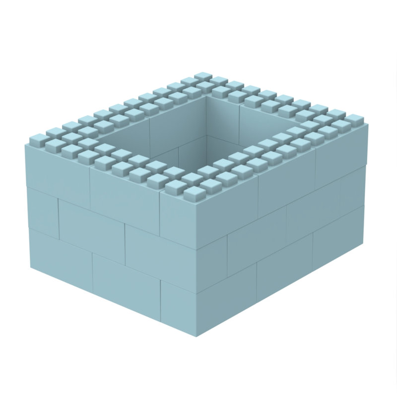 Coffee Table, Light Blue