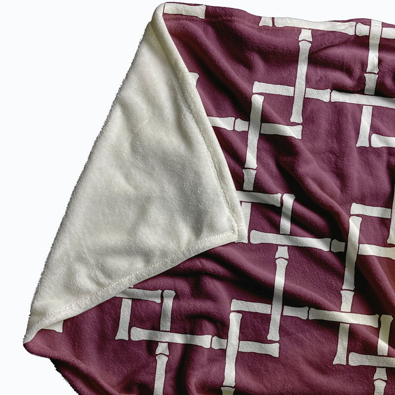 Eamonn Plain Weave / Muslin Throw Blanket, Purple