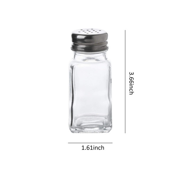 Spice Jar Salt Shaker Clear Leak-proof Glass Pepper Herbs Lid Holes Large  Capacity Seasoning Bottle Restaurant Supplies