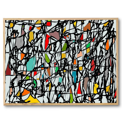 Pollock Wink Print by Angel Estevez