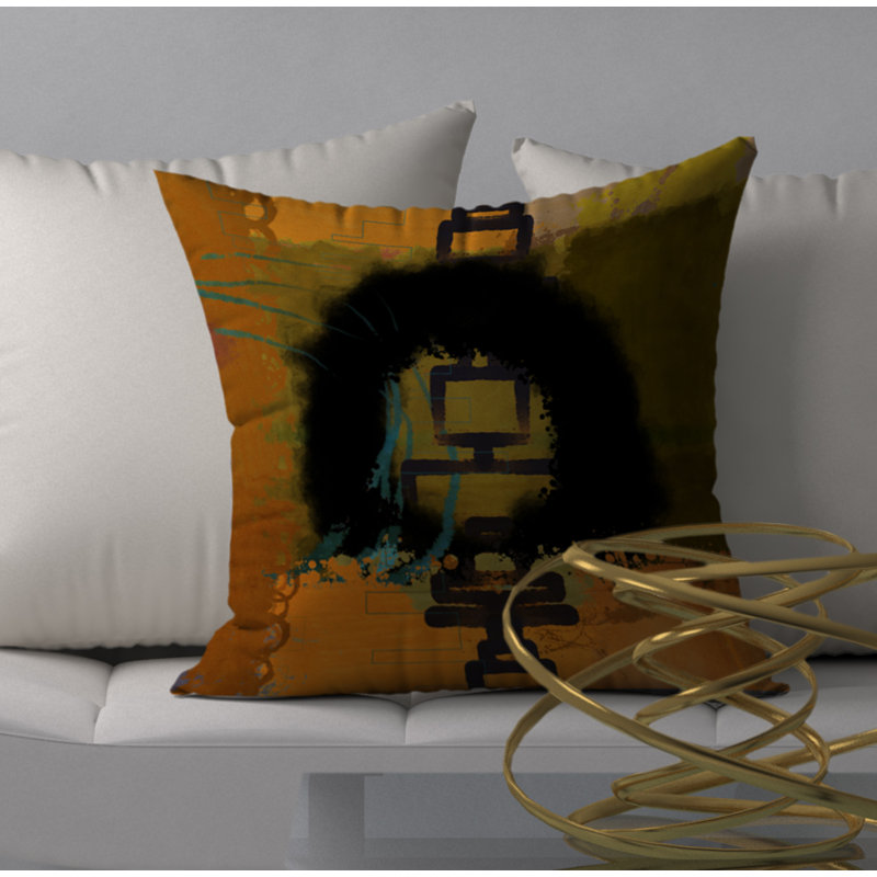  Housse de coussin carré et insert, H 20 po x l 20 po x p 5 po