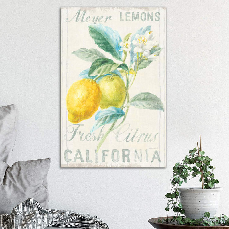 «Floursack Lemon II», reproduction sur toile tendue, H 26 po x l 18 po x 1,5 po, Toile tendue