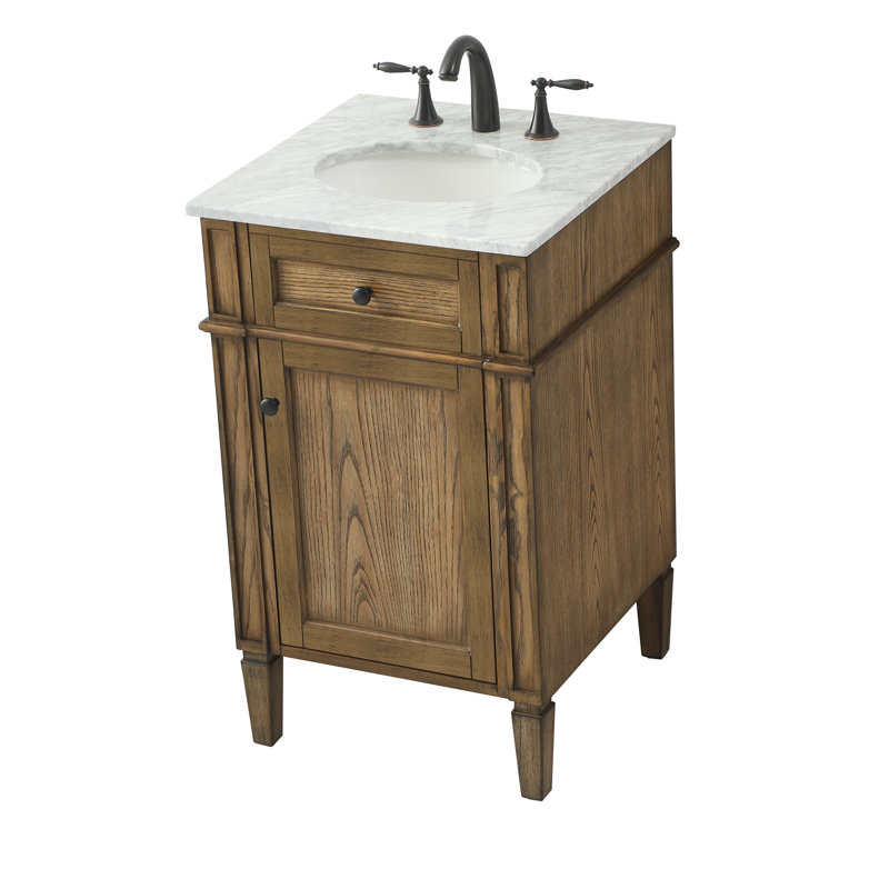 Ensemble de meuble-lavabo simple 21 po Rivers, Brun foncé