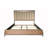 King Upholstered And Strap Panel Bed-465372988