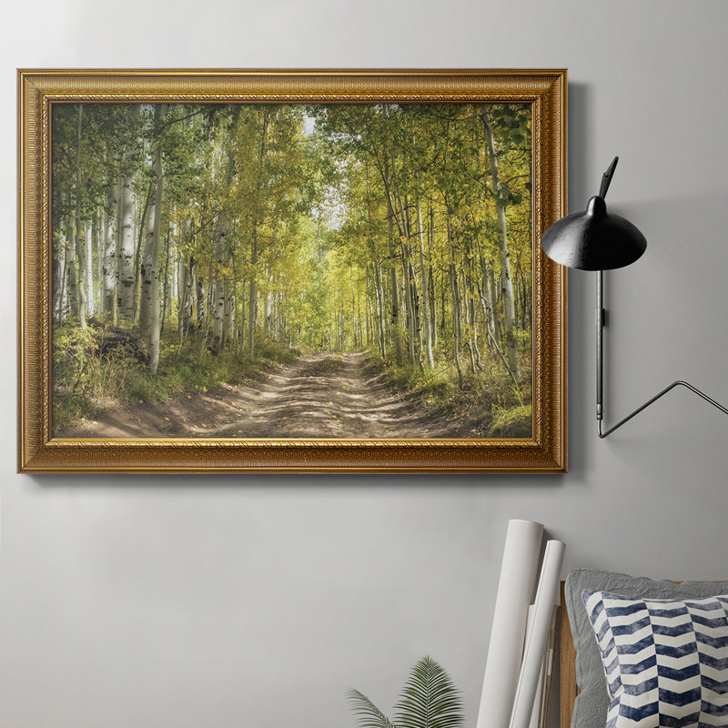 Aspen Drive - Peinture sur toile encadrée, H 16 po x l 20 po