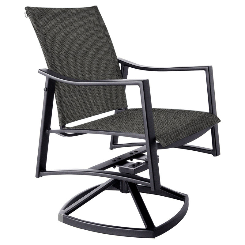Avana Outdoor Rocker Chair, Logan Graphite, Graphite