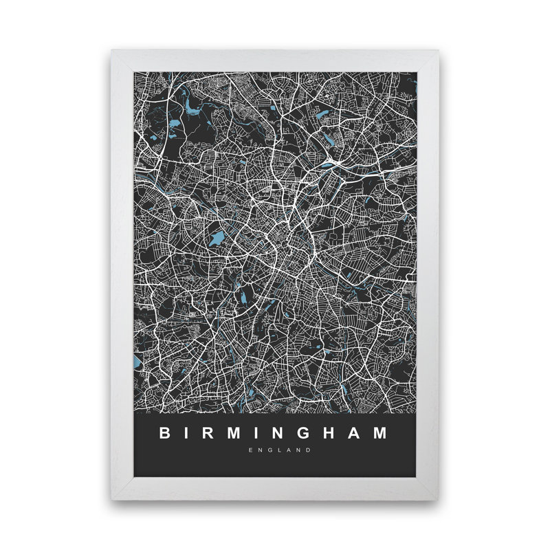 Birmingham III - Print, 88cm H x 64cm W x 3cm D, White Paper