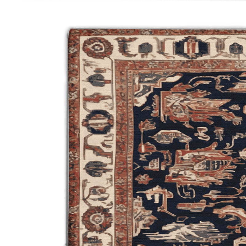 Tapis turc intérieur et extérieur brun, Rectangulaire 8 pi x 10 pi