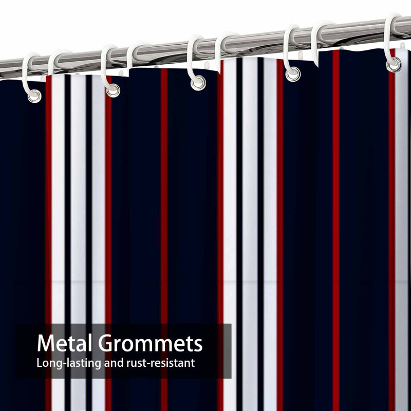 Rideau de douche Stripe, L 72 po x l 78 po