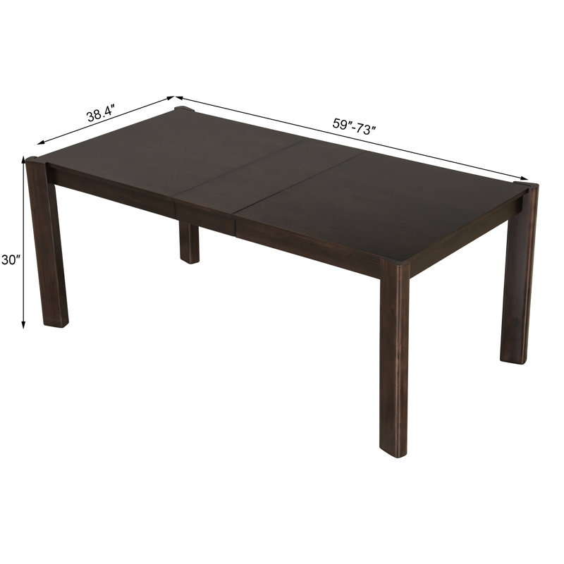 Table de salle à manger extensible Modern, Noyer