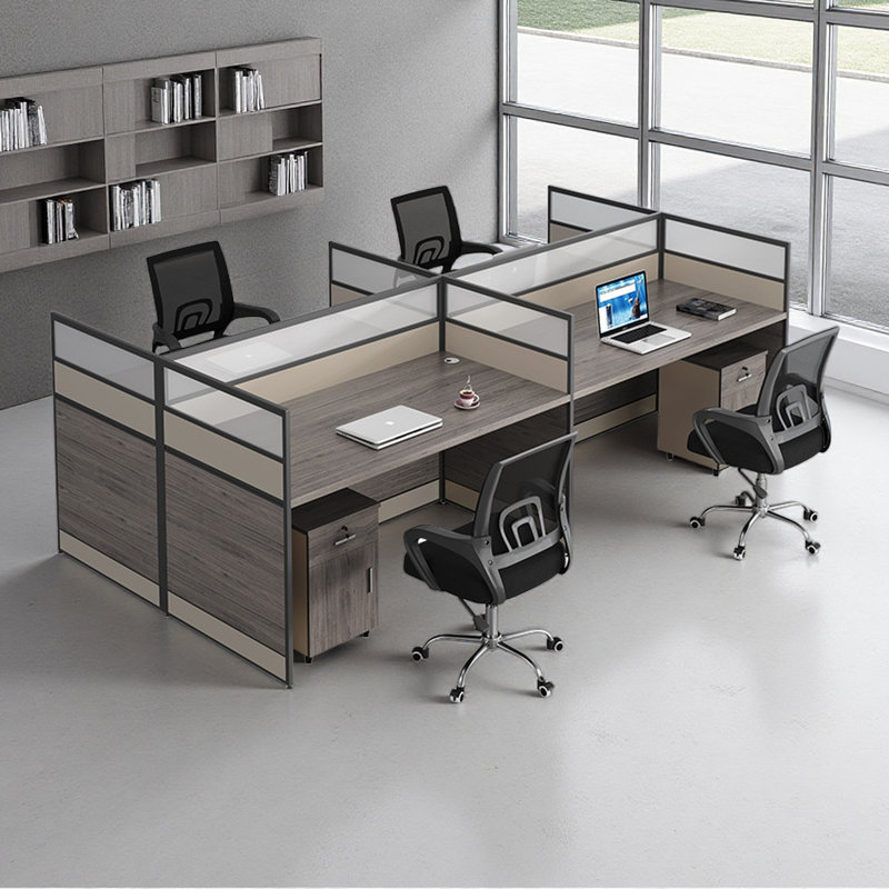Bureau d'ordinateur, bureau, bureau pour 4 personnes