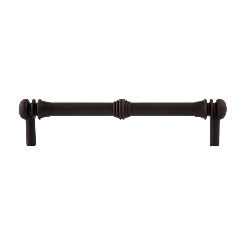 Poignée barre 6 po Charlotte, Cuivre satiné, 6"