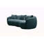 Canapé incurvé moderne, canapé en tissu Boucle pour chambre à coucher, bureau, appartement bleu-1664845172