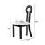 Ensemble de 2 chaises de salle à manger en bois massif rétro Vintage-1055686780