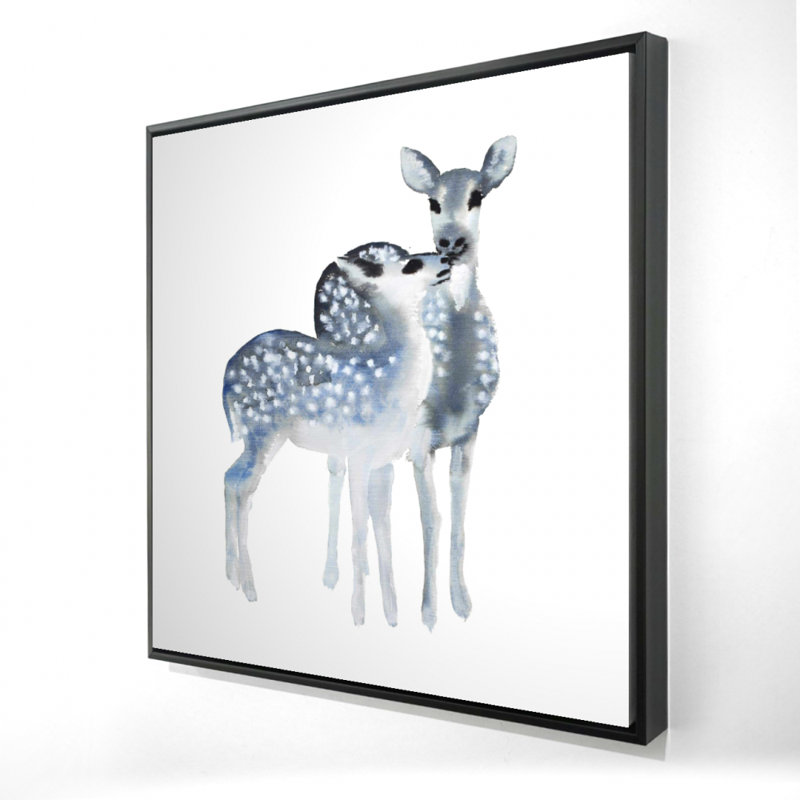 «Blue Fawns Love» sur toile